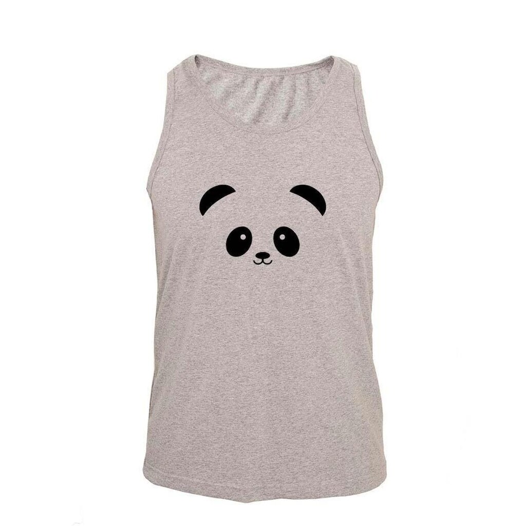 Regata Masculina Algodão Panda 2 Estampada Verão Moderna