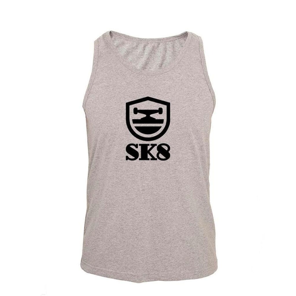 Regata Masculina Algodão Sk8 Estampada Verão Moderna