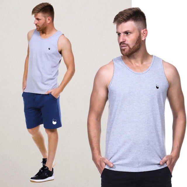 Regata Masculina Casual Básica Algodão Lynn