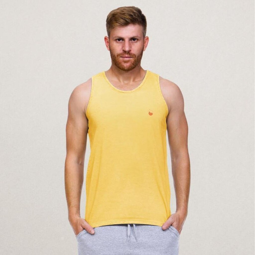Regata Masculina Casual Básica Algodão Lynn