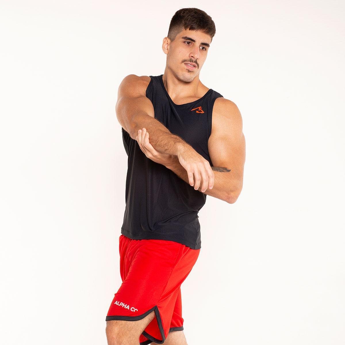 Regata Masculina Dry Esportiva Academia Wolf Preto Alpha Co Menor preço em Regata Masculina Dry Esportiva Academia Wolf Preto Alpha Co