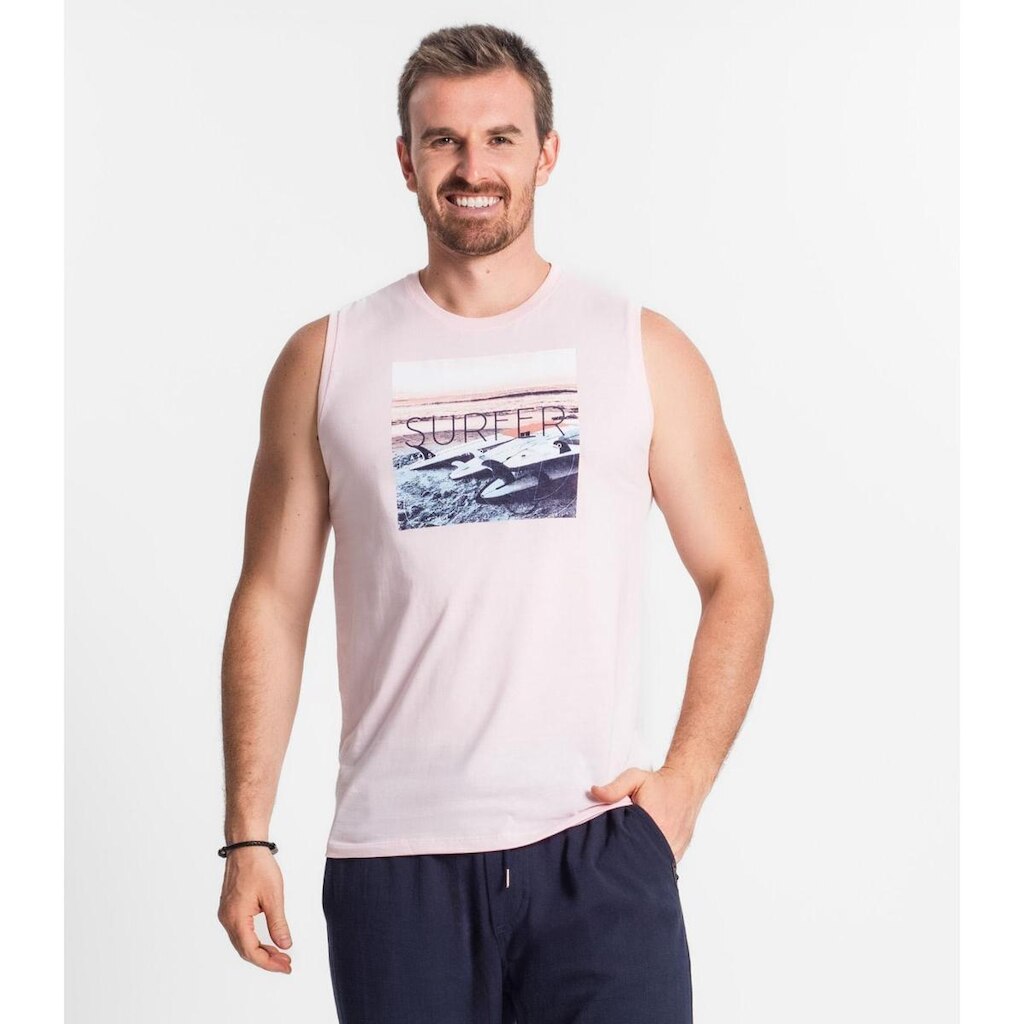 Regata Masculina Estampada Diametro Rosa