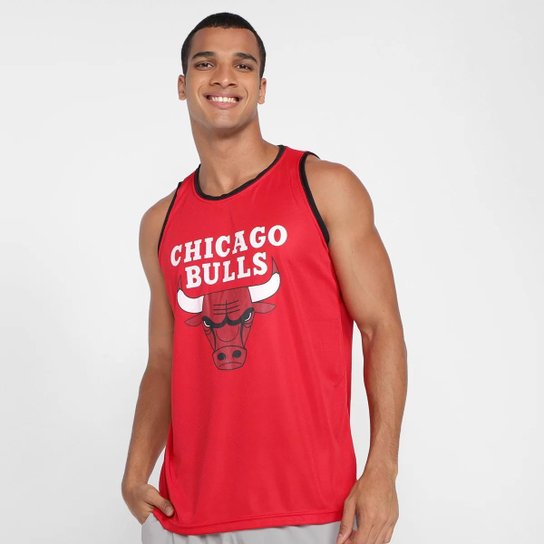 Regata Masculina NBA Chicago Bulls Home - Vermelho Menor preço em Regata Masculina NBA Chicago Bulls Home - Vermelho