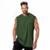 Regata Masculina Oversized Machão Casual Treino Academia - Verde Militar