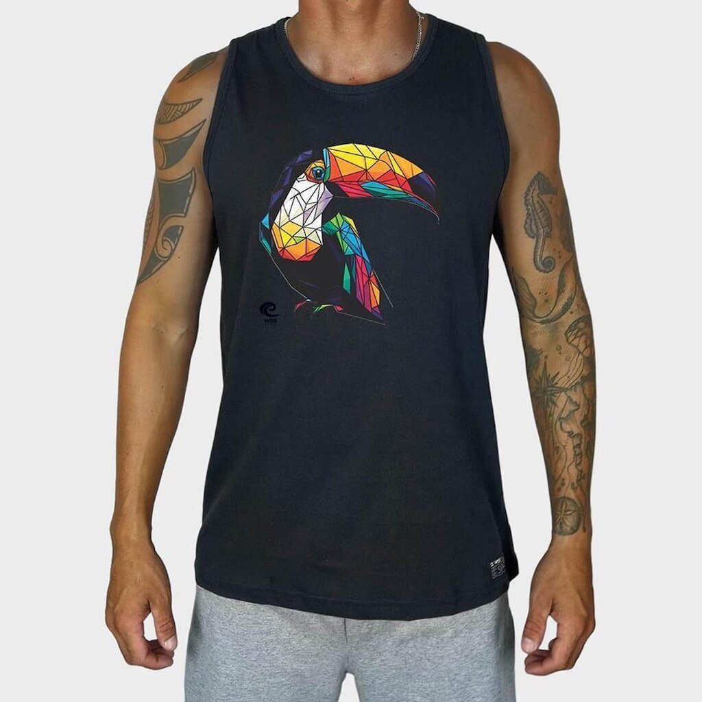 Regata Masculina Toucan Delight Algodão Prime WSS