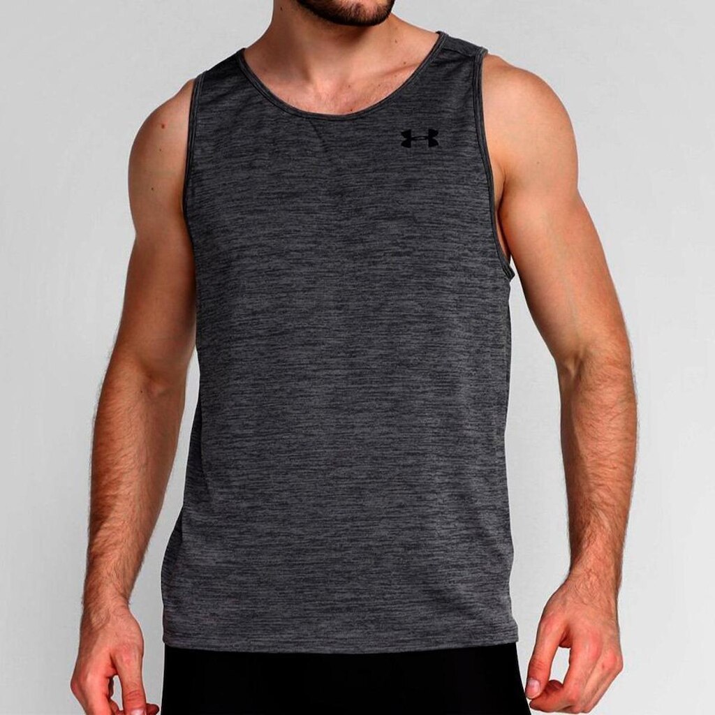 Regata Masculina Under Armour Tech 2.0 - Cinza Chumbo Cinza M