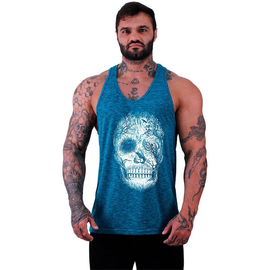 Regata Menos Cavada   MXD Conceito Forest Skull Masculina