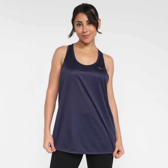 Regata Mizuno Energy Feminina - Azul Escuro Menor preço em Regata Mizuno Energy Feminina - Azul Escuro