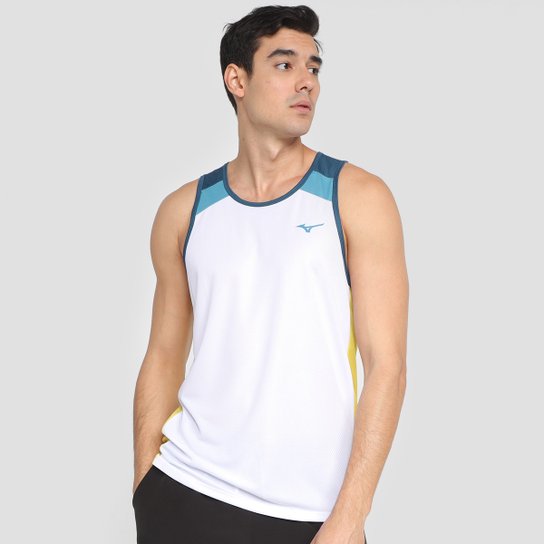 Regata Mizuno Soul Fit Fresh 2 Masculina - Branco Menor preço em Regata Mizuno Soul Fit Fresh 2 Masculina - Branco