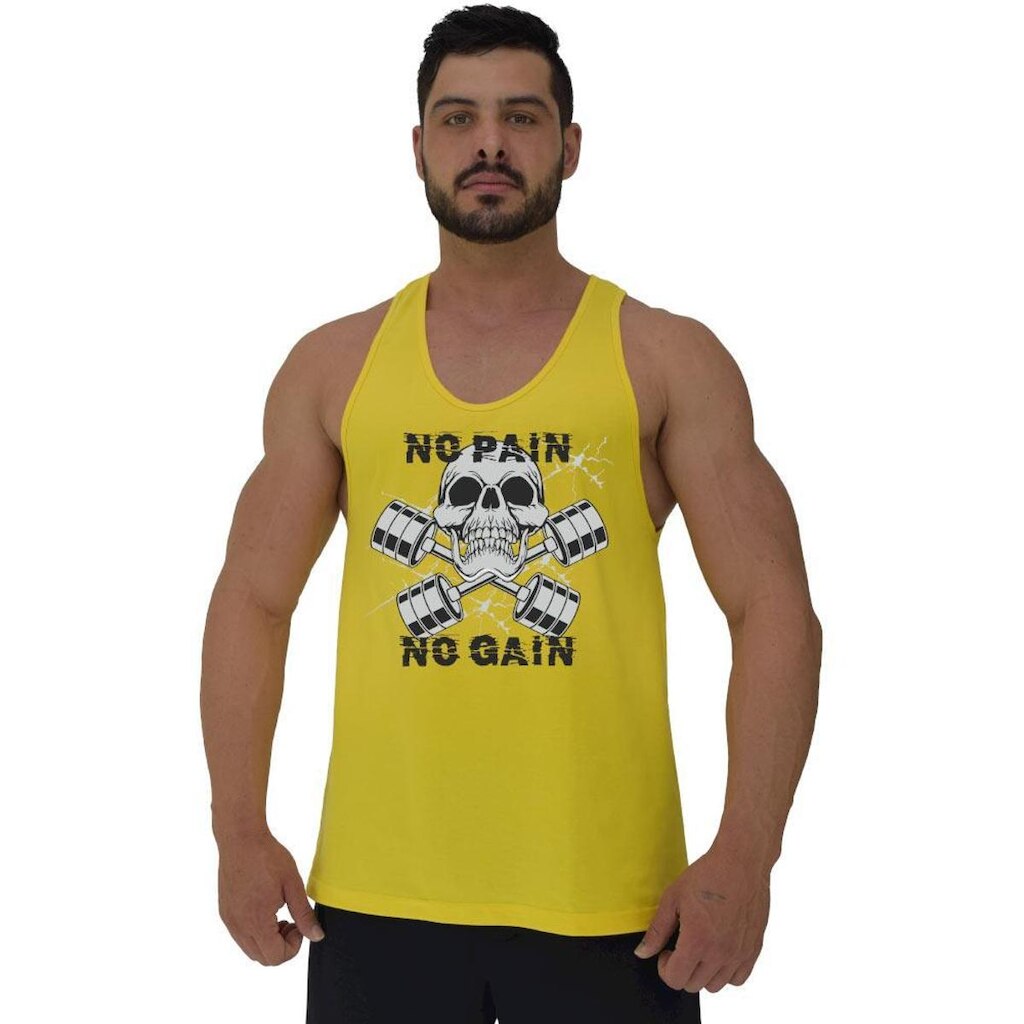 Regata MXD Conceito No Pain No Gain Skull Masculina