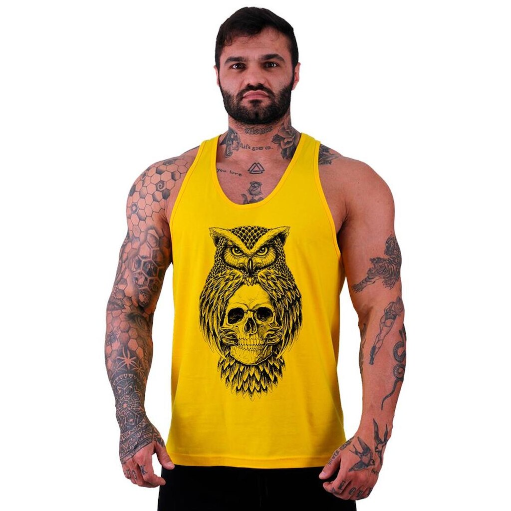 Regata MXD Conceito Owl and Skull Masculina