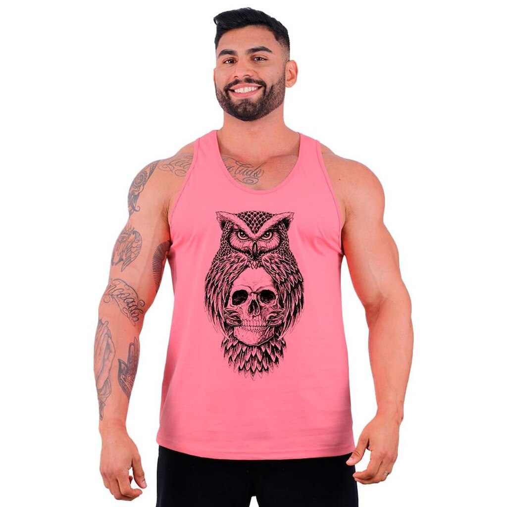 Regata MXD Conceito Owl and Skull Masculina