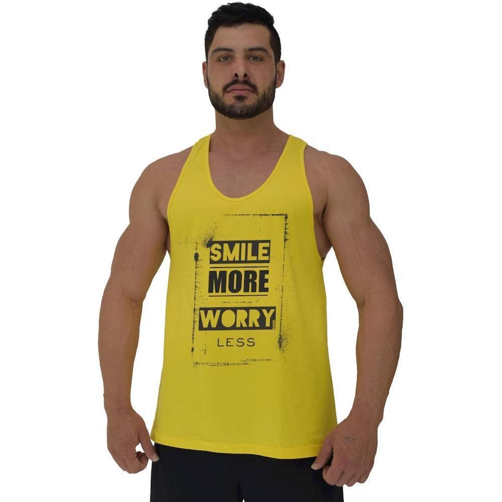 Regata MXD Conceito Smile More Worry Less Masculina