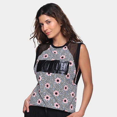 Regata My Favorite Thing(s) com Tule Estampada Feminina - Feminino