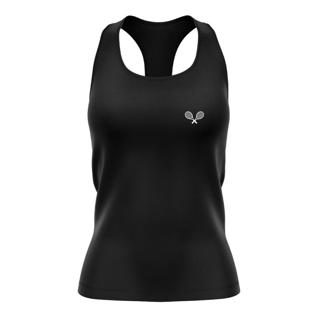 Regata Nadador Feminina Dry Proteção Solar Estampada Raquete