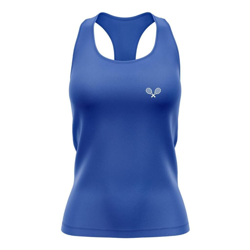 Regata Nadador Feminina Dry Proteção Solar Estampada Raquete
