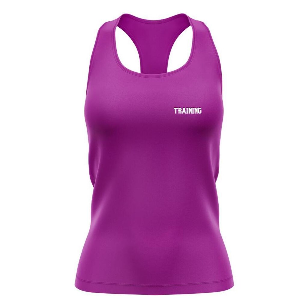 Regata Nadador Feminina Dry Proteção Solar Estampada Training