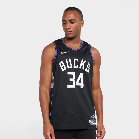 Regata NBA Giannis Antetokounmpo Nike Dri-FIT JSY MNK DF Masculina - Preto+Laranja é ruim? Regata NBA Giannis Antetokounmpo Nike Dri-FIT JSY MNK DF Masculina - Preto+Laranja é boa?