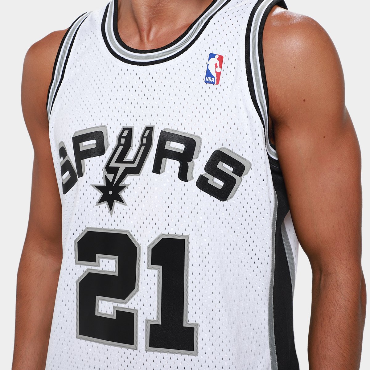 Regata NBA San Antonio Spurs Tim Duncan Mitchell & Ness Masculina - 3