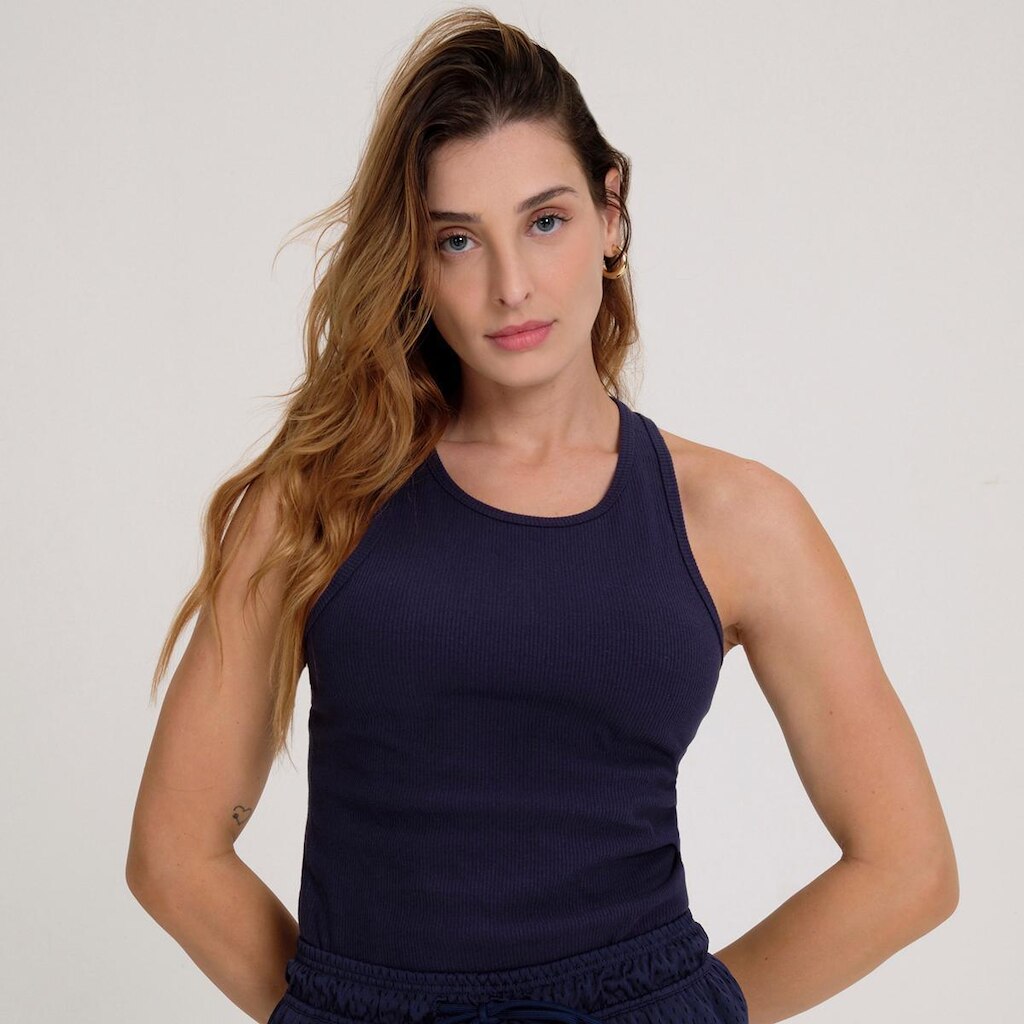 Regata New Balance Canelada Small Logo Feminino
