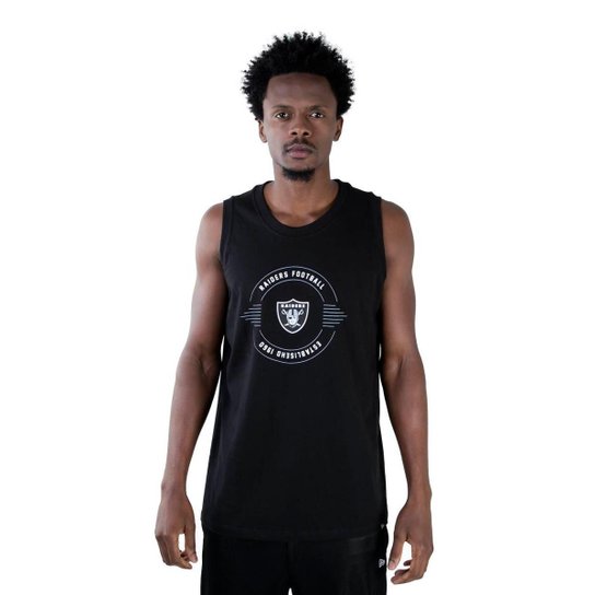 Regata Nfl Oakland Raiders Essentials Football New Era - Preto
