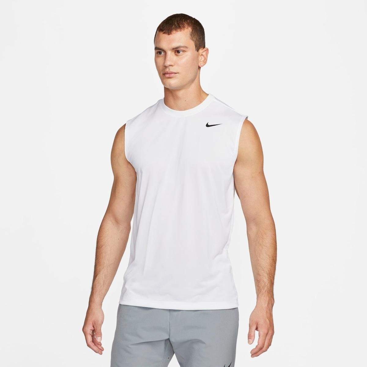 Regata Nike Dri-FIT Legend Masculina Branco Netshoes