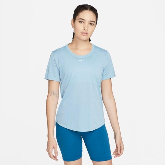 Regata Nike Dri-FIT One Feminina - Azul Menor preço em Regata Nike Dri-FIT One Feminina - Azul