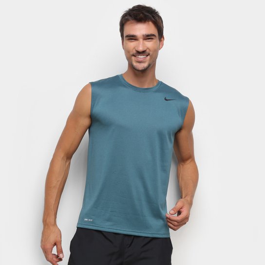 Regata Nike Legend 2.0 Tee Masculina - Verde escuro+Preto é ruim? Regata Nike Legend 2.0 Tee Masculina - Verde escuro+Preto é boa?