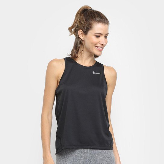 Regata Nike Miler Tank Feminina - Preto+Prata é ruim? Regata Nike Miler Tank Feminina - Preto+Prata é boa?