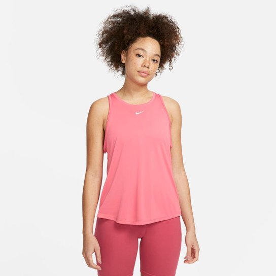 Regata Nike One Dri-FIT Feminina - Rosa Menor preço em Regata Nike One Dri-FIT Feminina - Rosa