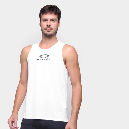 Regata Oakley Mod Vapor Masculina - Branco Menor preço em Regata Oakley Mod Vapor Masculina - Branco