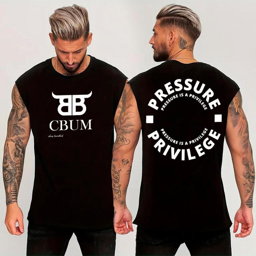 Regata Oversized Machão‎ Abstract Arte Academia Pressure Privilege Gym