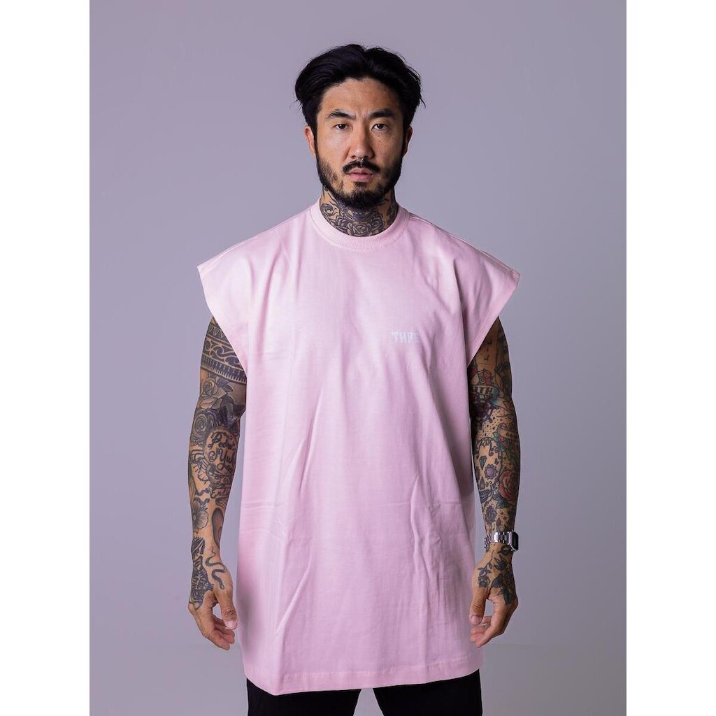 Regata Oversized Rosa Bebê Angel