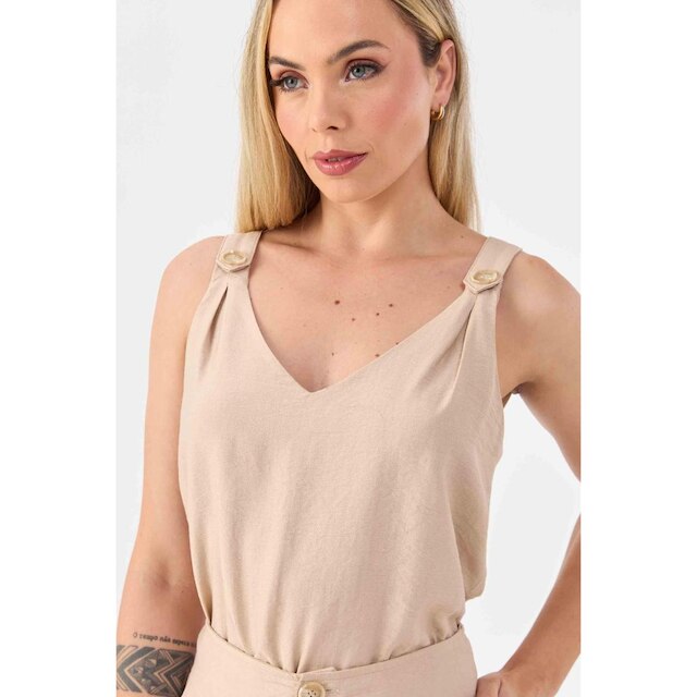 Regata PKS Alça Viscose Feminina