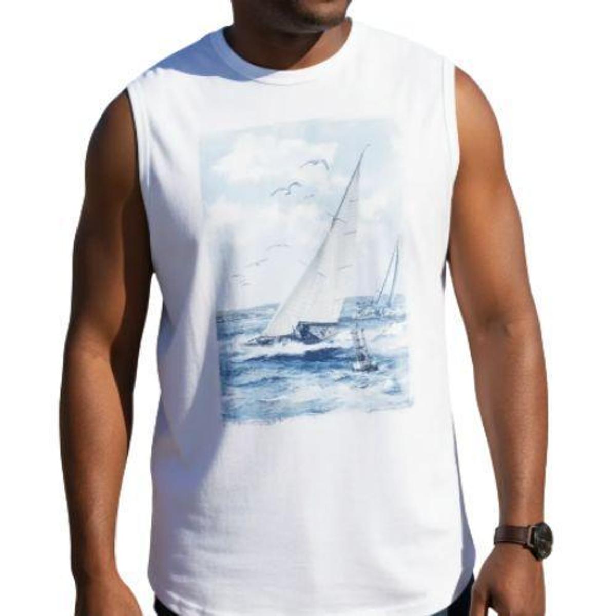 Regata Plus Size Masculina Estampada 1000075050 Malwee Wee Menor preço em Regata Plus Size Masculina Estampada 1000075050 Malwee Wee