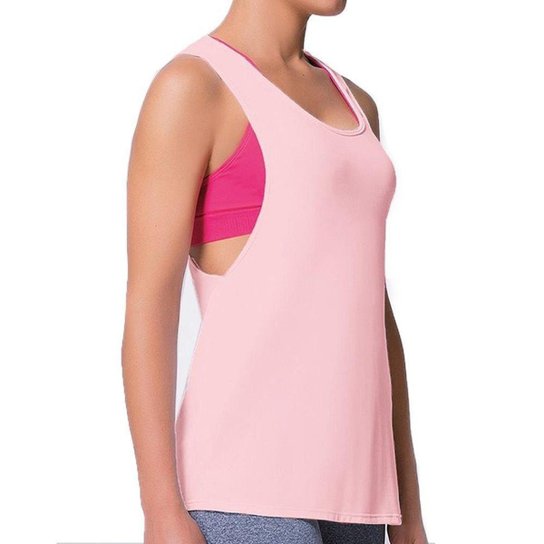 Regata Selene Cavada Feminina - Rosa Menor preço em Regata Selene Cavada Feminina - Rosa