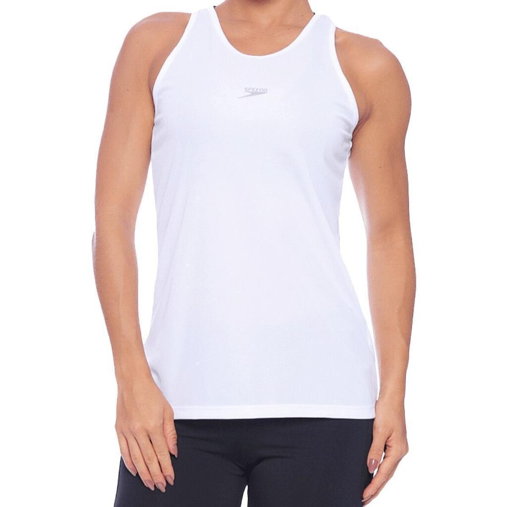 Regata Speedo Alongada Intelock Feminino Branco