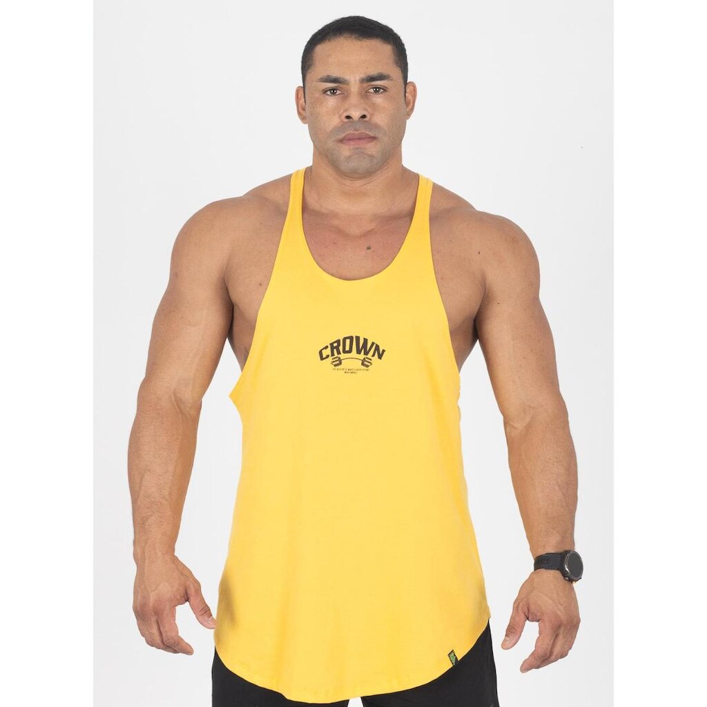 Regata Super Cavada 100% Algodão Fitness para Academia
