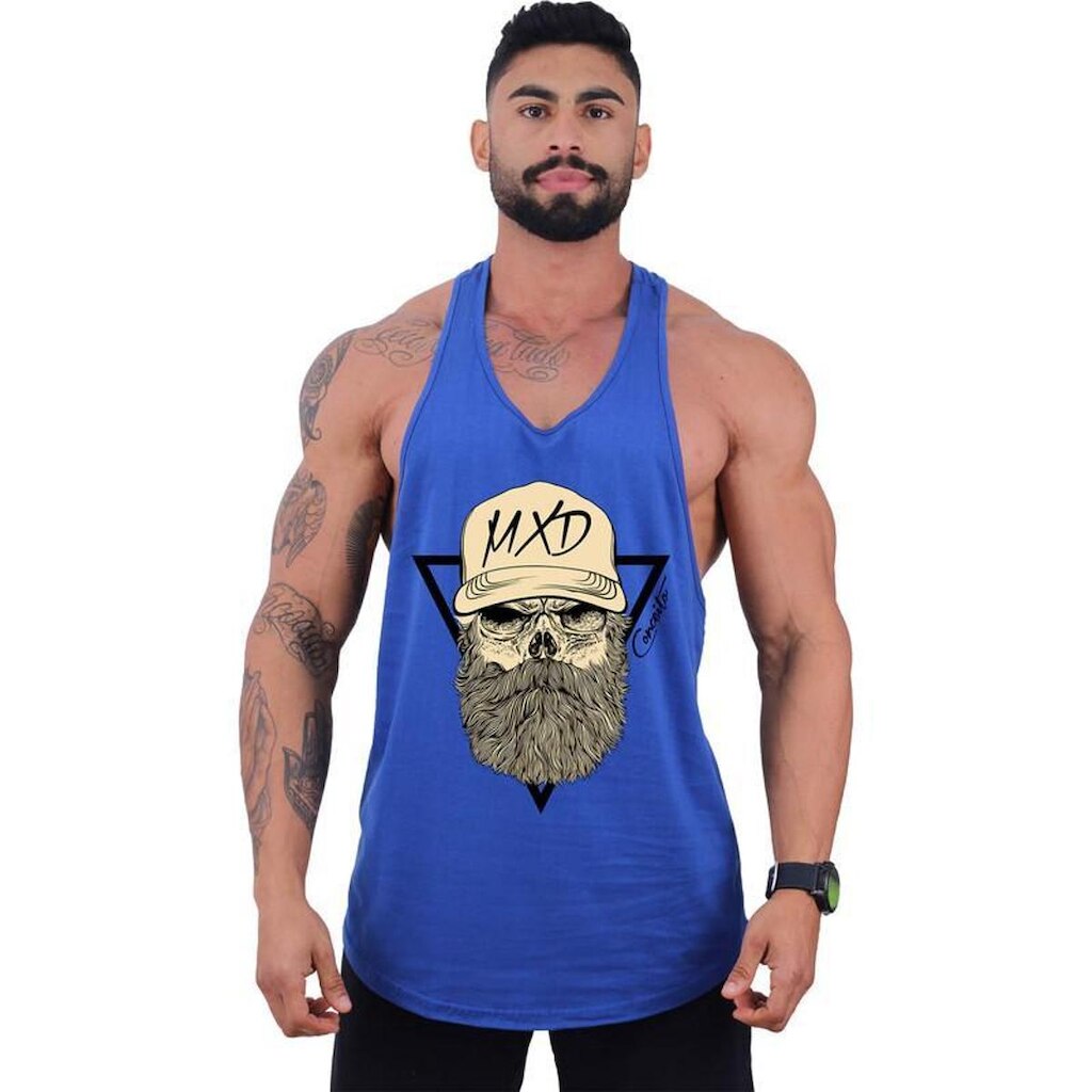 Regata Super Cavada Masculina MXD Conceito Caveira Lenhadora