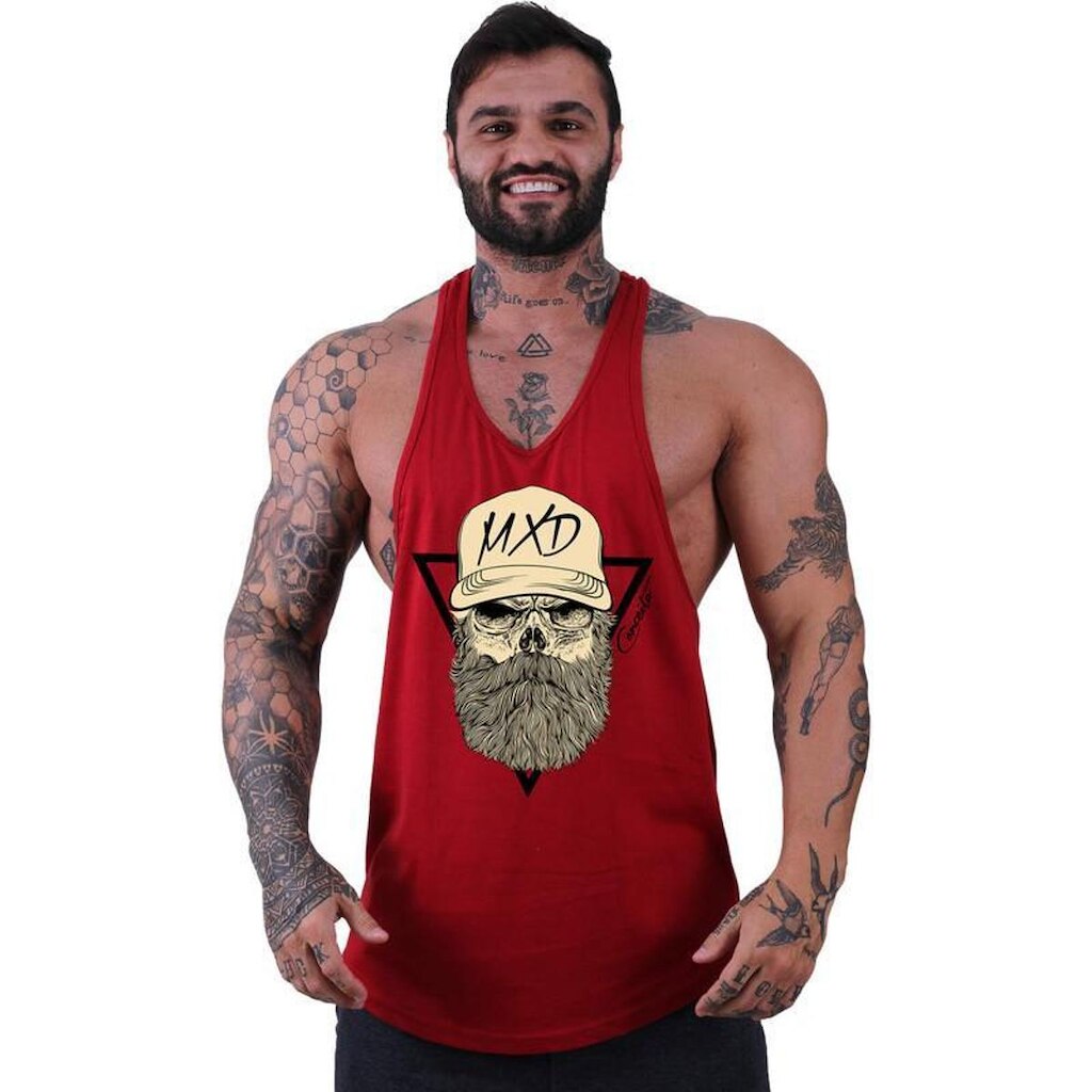 Regata Super Cavada Masculina MXD Conceito Caveira Lenhadora