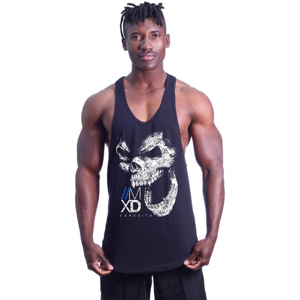 Regata Super Cavada Masculina MXD Conceito Monkey Skull
