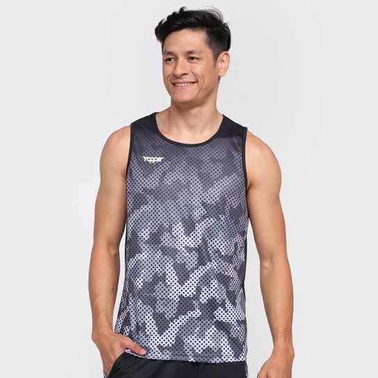 Regata Topper Treino Ultracor Camuflado Masculina - Cinza+Preto é ruim? Regata Topper Treino Ultracor Camuflado Masculina - Cinza+Preto é boa?