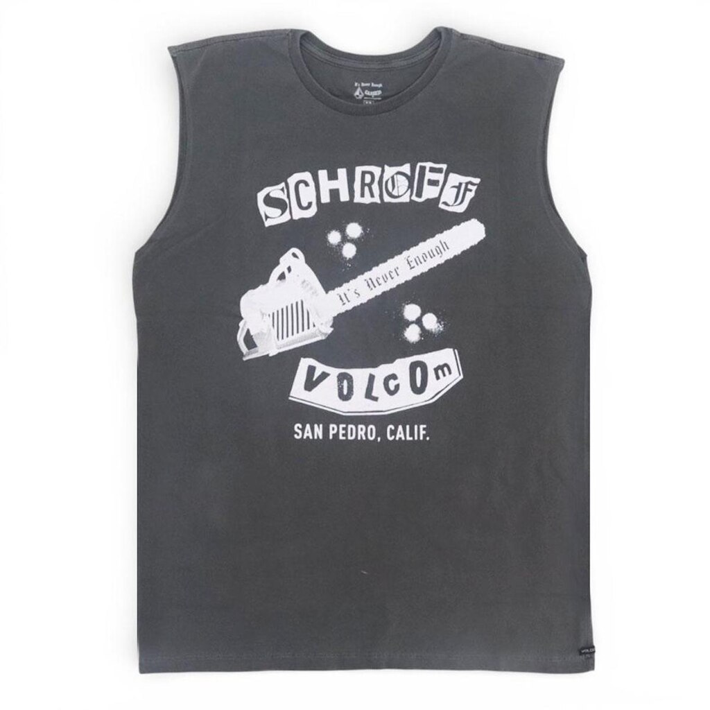 Regata Volcom Especial Schroff "Machão"- Preto