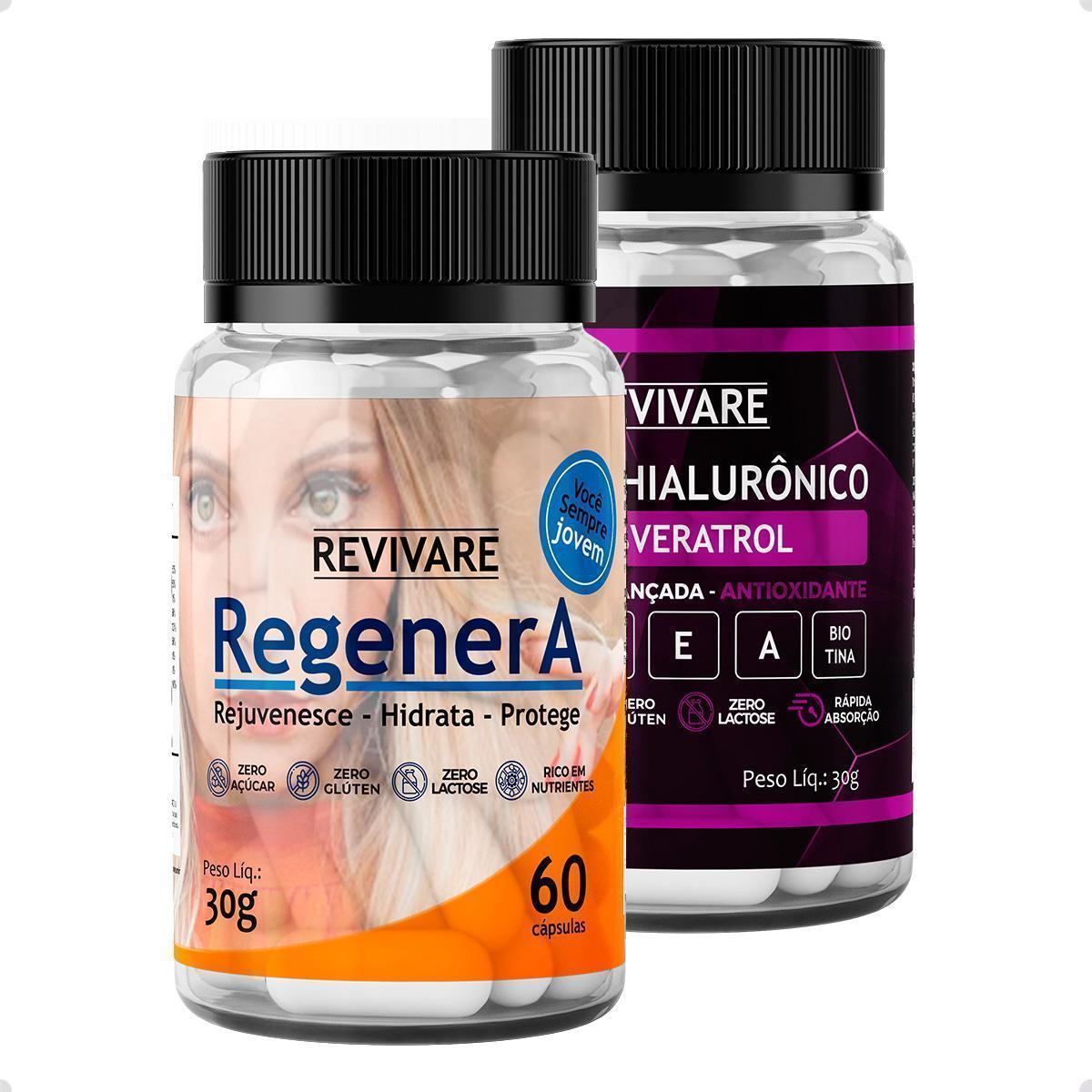 Regenera Multivitaminico 60 cps + Resveratrol Acido Hialuronico 60 caps