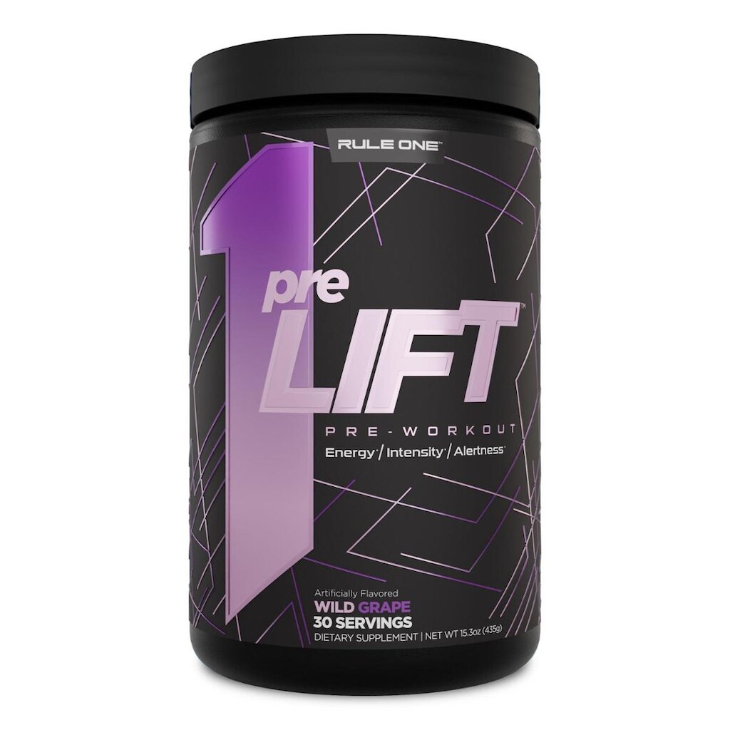 Regra pré-treino 1: Prelift, 30 porções, sabor de uva selvagem