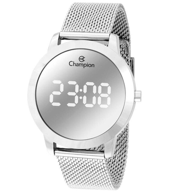 RELIGIO FEMININO PRATA DIGITAL CHAMPION CH40106S