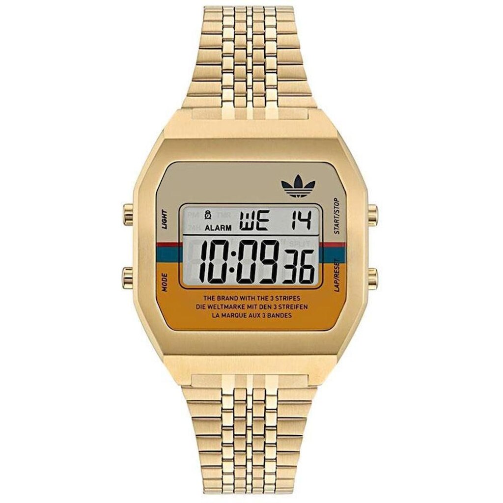 Relógio Adidas Digital Two Dourado AOST23555