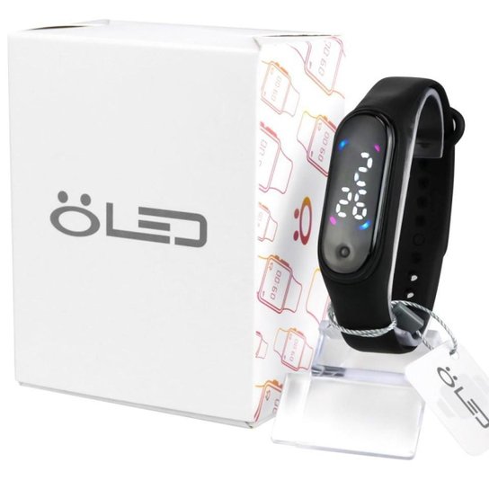 Relógio Adulto Infantil Digital LED Bracelete Prova D´Água Com Caixa Premium Nota Fiscal - Preto Menor preço em Relógio Adulto Infantil Digital LED Bracelete Prova D´Água Com Caixa Premium Nota Fiscal - Preto