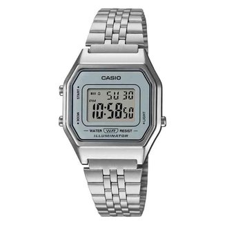 Relógio analógico Casio Resina LA680WA-7DF | Prata