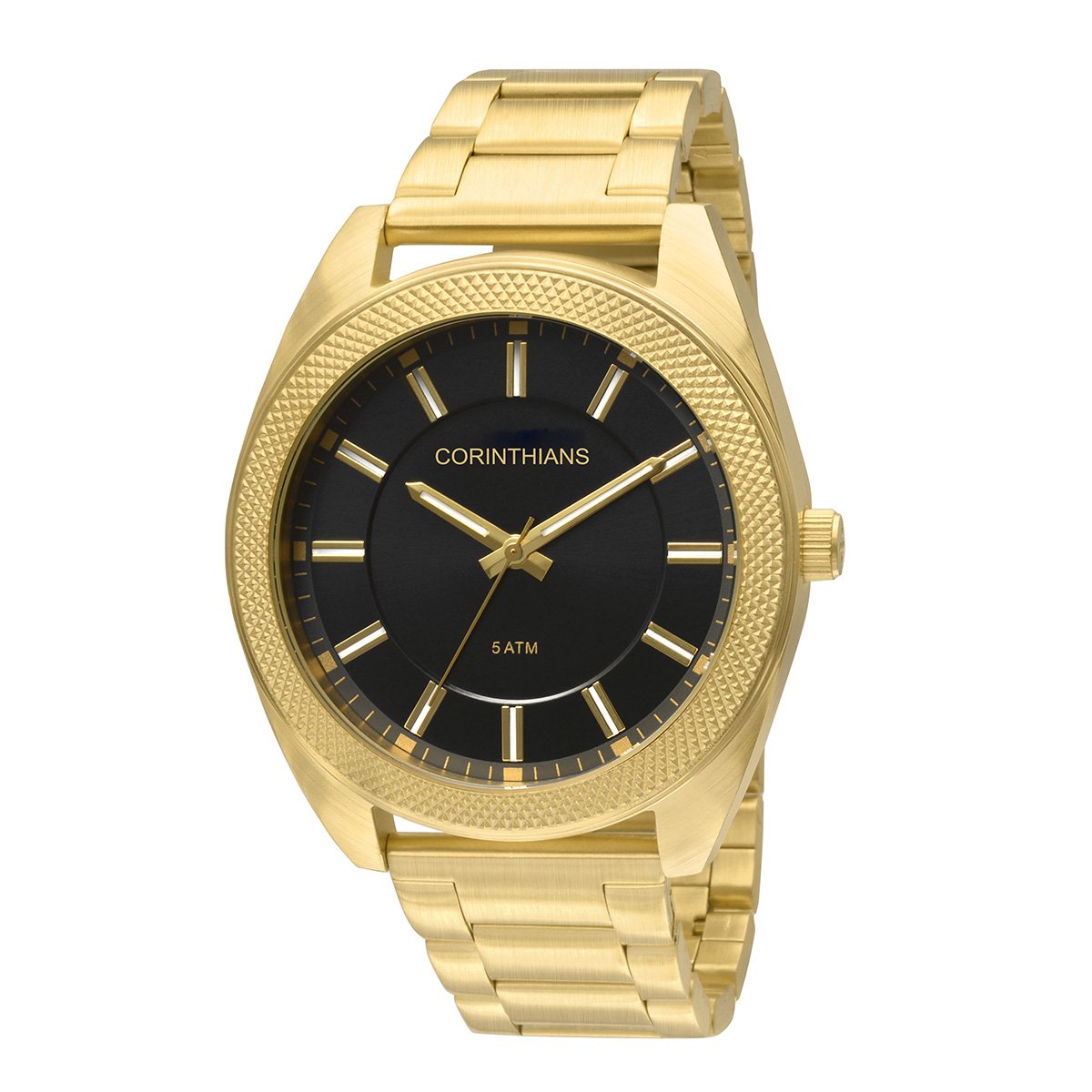 relogio masculino dourado netshoes